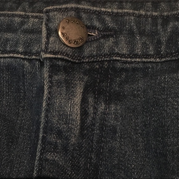 FREE PEOPLE Shine Bright Far Jeweled Jeans Denim Skirt 10 - Picture 8 of 15